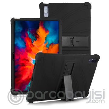 ALLY Lenovo Tab P11 Pro TB-J706 Standlı Silikon Kılıf Tablet Kılıfı