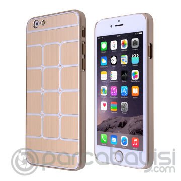 İPhone 6 Plus -İPhone 6s Plus Ultra Koruma Metal Plastik Kılıf
