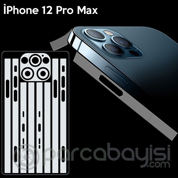 İPhone 12 Pro Max 6.7 Hidrojel Hayalet Yan Alt Üst Kamera Kaplama Film