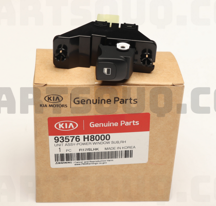 Kia Rio Otomatik Sağ Ön Cam Düğme Orjinal | 93576H8000