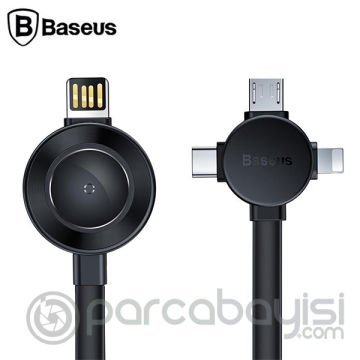 Baseus Star Ring Series 4in1 Type -C Mikro Usb-İPhone Ve Wireless Kablosuz Şarj