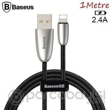 Baseus Torch Series Çinko Halat iPhone 2.4A Usb Şarj Kablosu 1Metre