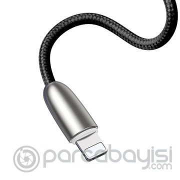 Baseus Torch Series Çinko Halat iPhone 2.4A Usb Şarj Kablosu 1Metre