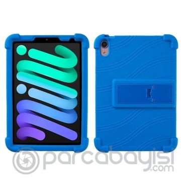 Ally iPad Mini 6 (2021) Kılıf Standlı Silikon Tablet Kılıfı