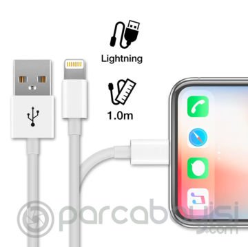 Ally 2 in 1 İPhone İPad Lightning Şarj Usb Kablo ve Şarj Aleti Set