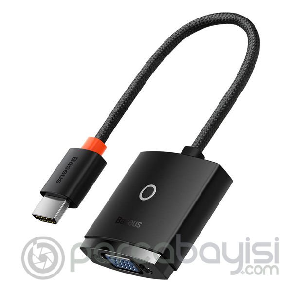 Baseus Lite Series HDMI to VGA Dönüştürücü Adaptör