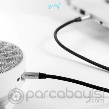 Baseus Yiven M30 3.5mm Aux Kablo 1.5 metre Halat Aux Kablo