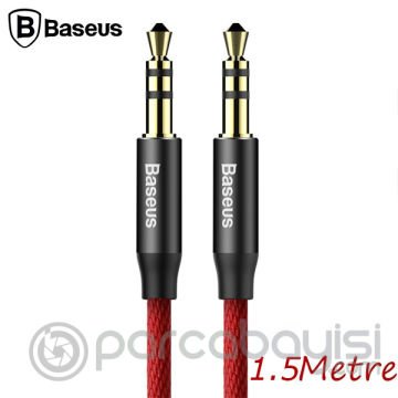Baseus Yiven M30 3.5mm Aux Kablo 1.5 metre Halat Aux Kablo