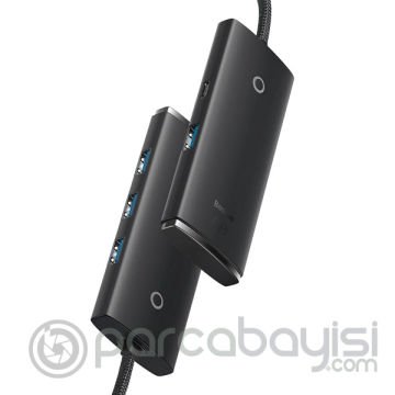 Baseus Lite Series 4in1 USB to 4x USB 3.0 1m Hub Adaptör