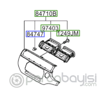 Kia Rio Teyp Çerçevesi Orjinal | 847401Wcb0Fhv