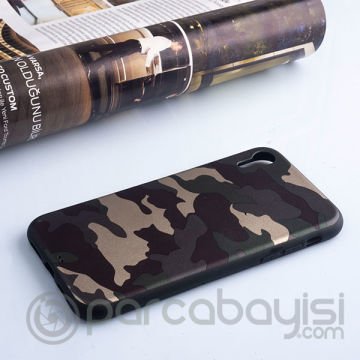 Ally İPhone XR 6.1 Kamuflaj Darbe Emici Silikon Kılıf
