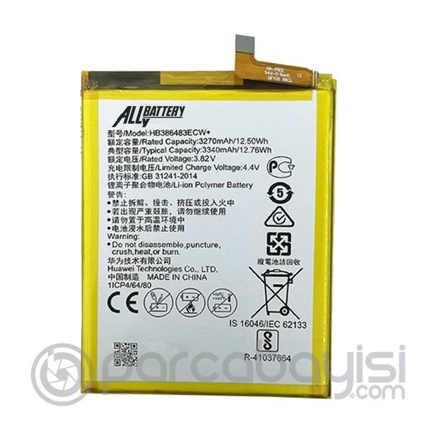 Huawei Gr5 2017 Mate 9 Lite Honor 6x Pil Batarya Hb386483ecw