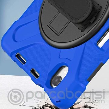Ally iPad Mini 6 Kılıf Shockproof 3 Katmanlı Standlı Zırh Kılıf Kalem Yerli