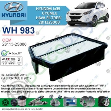 Hyundai İx35 Hava Filtresi | 281132S000