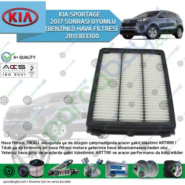Kia Sportage Hava Filtresi 2017  (Benzinli) Muadil | 28113D3300
