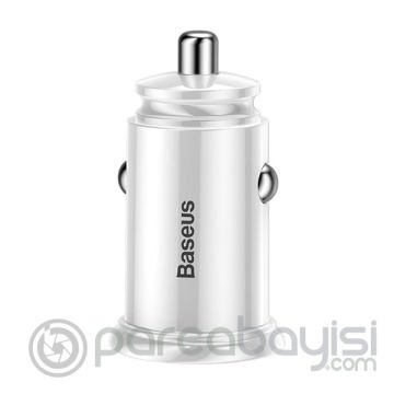 Baseus Circular Plastic A+A 30W Dual QC3.0 Hızlı Araç Şarj Cihazı CCALL-YD0