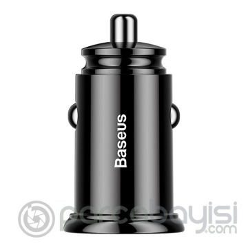 Baseus Circular Plastic A+A 30W Dual QC3.0 Hızlı Araç Şarj Cihazı CCALL-YD0
