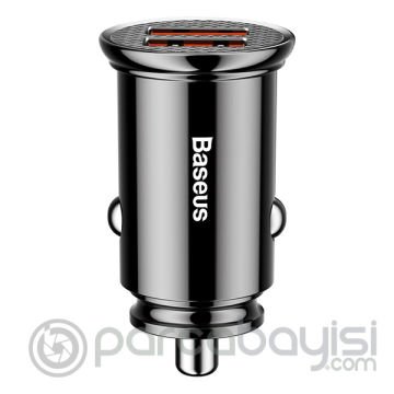 Baseus Circular Plastic A+A 30W Dual QC3.0 Hızlı Araç Şarj Cihazı CCALL-YD0