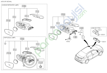 Cerato Dikiz Ayna Sol Komple Orjinal | 87610A7Bd0
