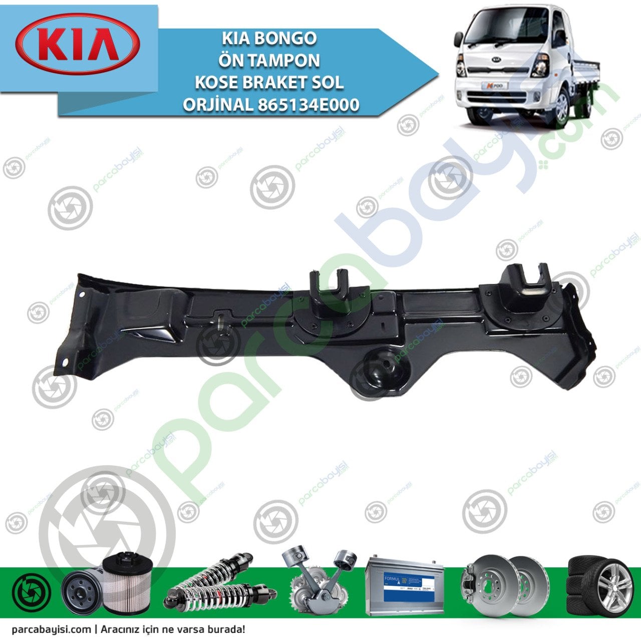 Kia Bongo Ön Tampon Kose Braket Sol Orjinal | 865134E000