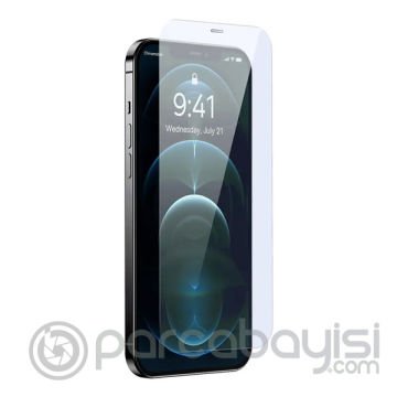 Baseus Crystal 0.3mm iPhone 12 Pro Max Tempered Ekran Koruyucu 2 Adet Set