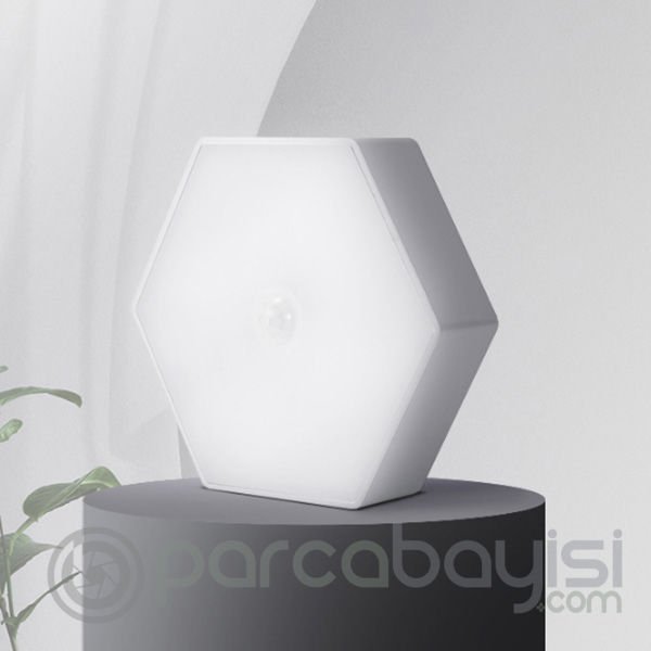 ALLY Akıllı Led Sensorlu Otomatik Usb Şarj Edilebilir Gece Lambası Led