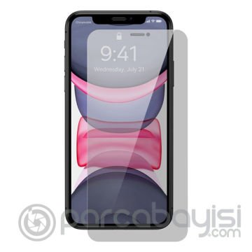 Baseus Crystal Privacy 0.3mm iPhone 11 - XR Tempered Ekran Koruyucu 2 Adet Set