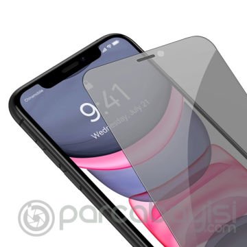 Baseus Crystal Privacy 0.3mm iPhone 11 - XR Tempered Ekran Koruyucu 2 Adet Set