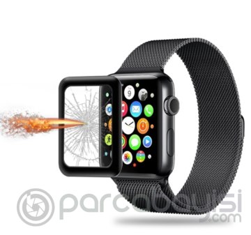 Ally Apple Watch 1,2,3 42mm 3d Kavisli Full Cam Ekran Koruyucu