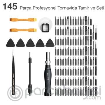 Jakemy JM 8183 -145 Parça Profesyonel Tornavida ve Tamir Seti