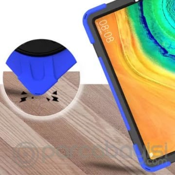 Huawei MatePad Pro 10.8 Kılıf Shockproof 3 Katmanlı Standlı Zırh Kılıf