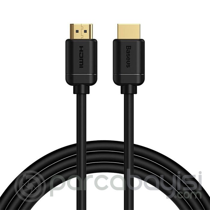 Baseus High Definition HDMI To HDMI Yüksek Çözünürlüklü Görüntü Kablosu - 4K 60Hz 3D HDR 18Gbps 2m