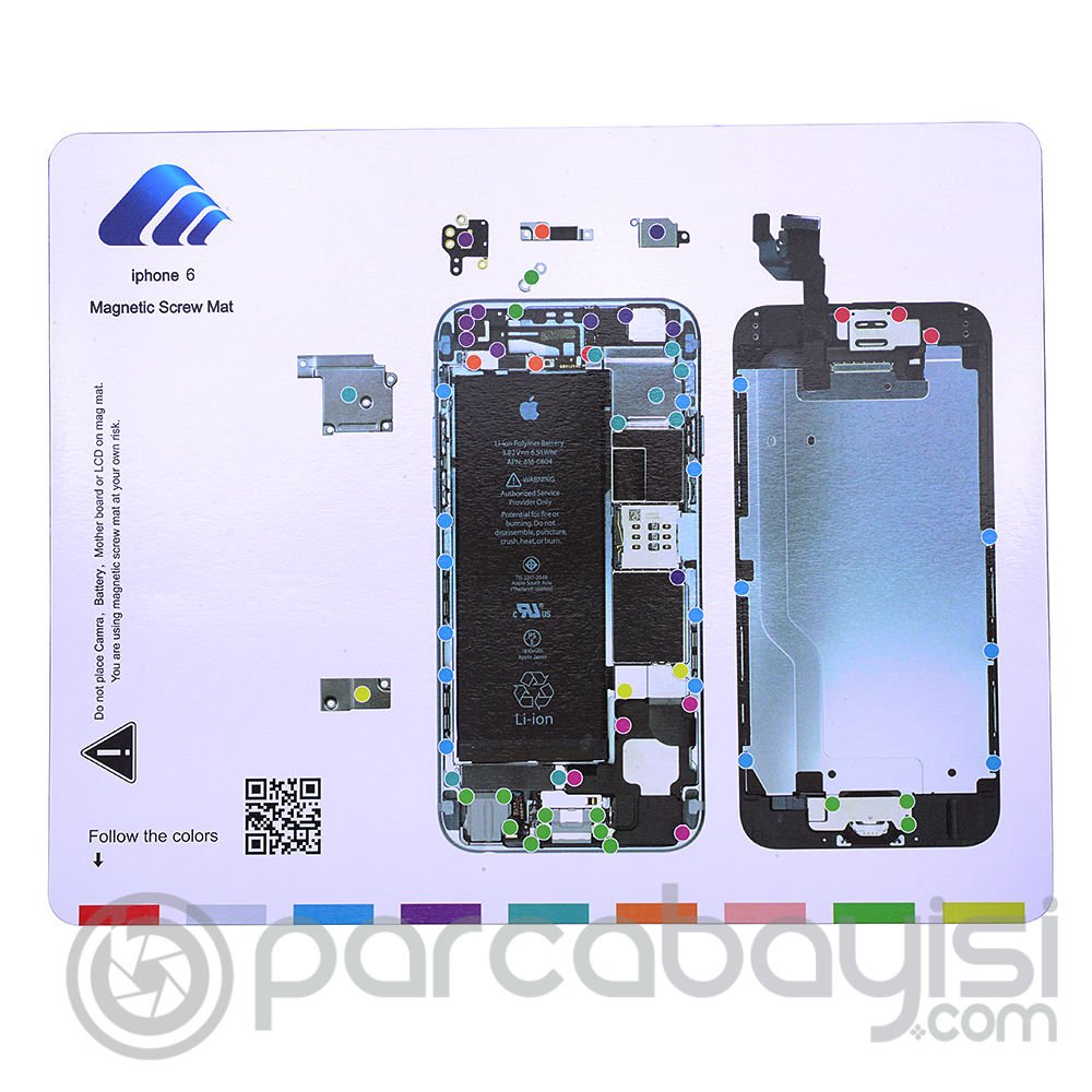 iphone 6 Mıknatıslı  Vida Gostergeli Tamir Hasırı