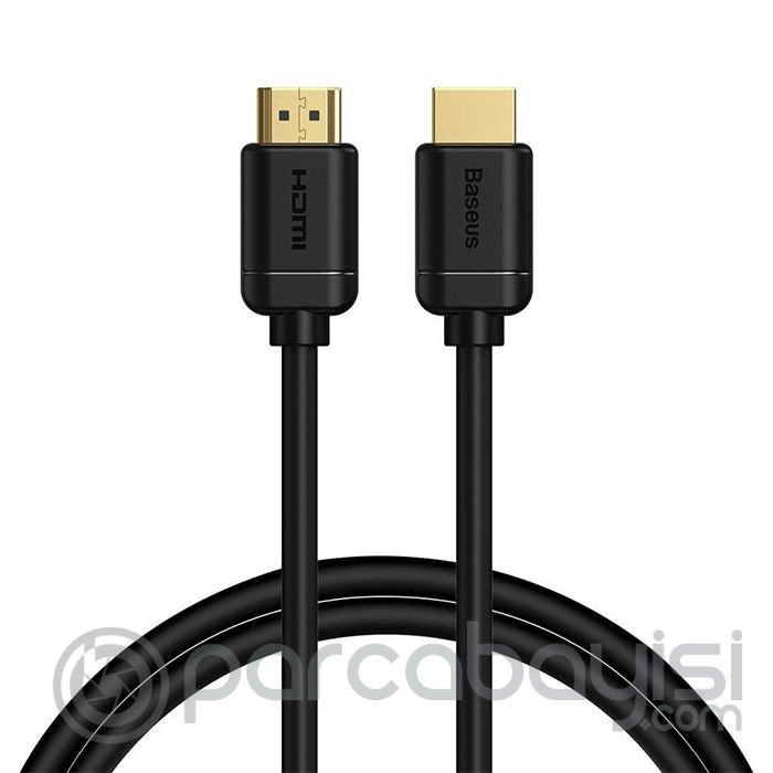 Baseus High Definition HDMI To HDMI Yüksek Çözünürlüklü Görüntü Kablosu - 4K 60Hz 3D HDR 18Gbps 1m
