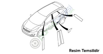 Kia Niro Arka Kapı Bandı Siyah Üst Sol Orjinal | 86383G5000