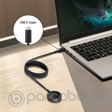 Galaxy Watch 5 Watch 5 Pro 4 Watch 3 Active R500 Active 2 Type-C Şarj Kablosu