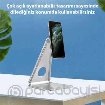 ALLY Metal Masa Üstü Standlı Mıknatıslı Tablet Telefon Tutucu