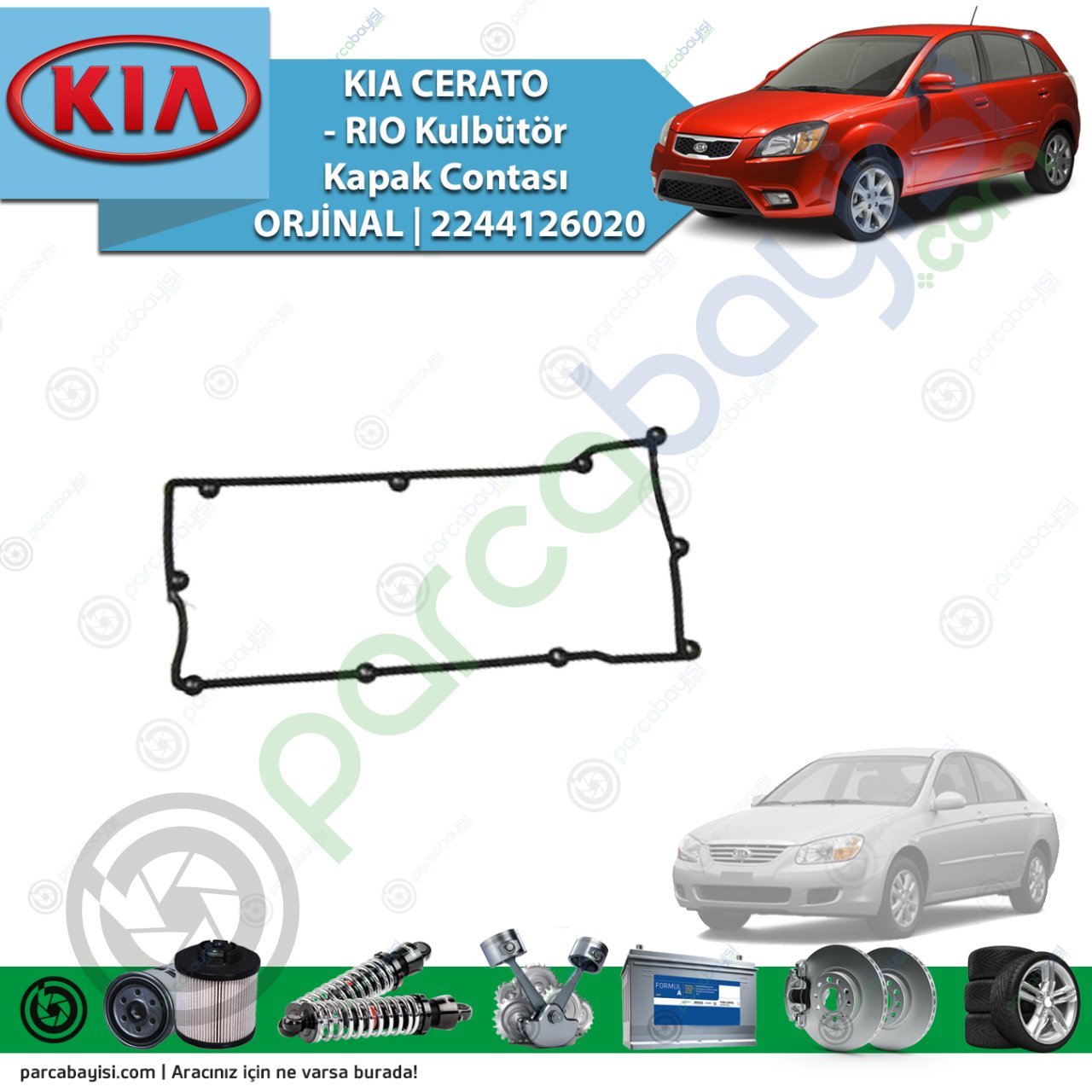 Kia Cerato - Rio Kulbütör Kapak Contası Orjinal | 2244126020