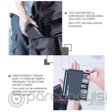 Jakemy JM-8170 21 Parça Çok Fonksiyonlu Hassas Tornavida Seti