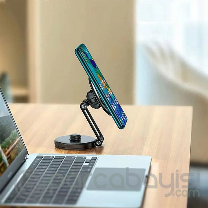 Ally LE-07 Torpido Üstü Araç İç Ve Masa Üstüi Magsafe Telefon Tutucu