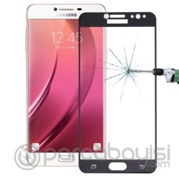 SM Galaxy C8  J7+ Plus 3D Full Kaplama Kırılmaz Cam Ekran Koruyucu