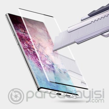 SM Galaxy Note 10+ Plus 3D Full Kaplama Kırılmaz Cam Ekran Koruyucu