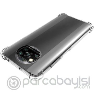 ALLY Poco X3 Anti-Drop Silikon Kılıf Shockproof Kılıf