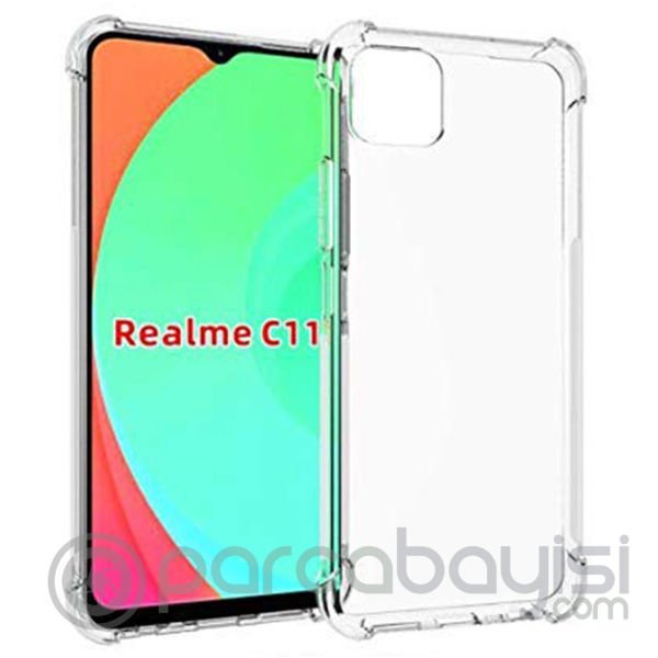 ALLY Oppo Realme C11 Anti-Drop Silikon Kılıf Shockproof Kılıf