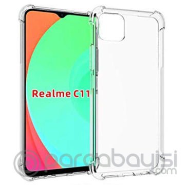 ALLY Oppo Realme C11 Anti-Drop Silikon Kılıf Shockproof Kılıf