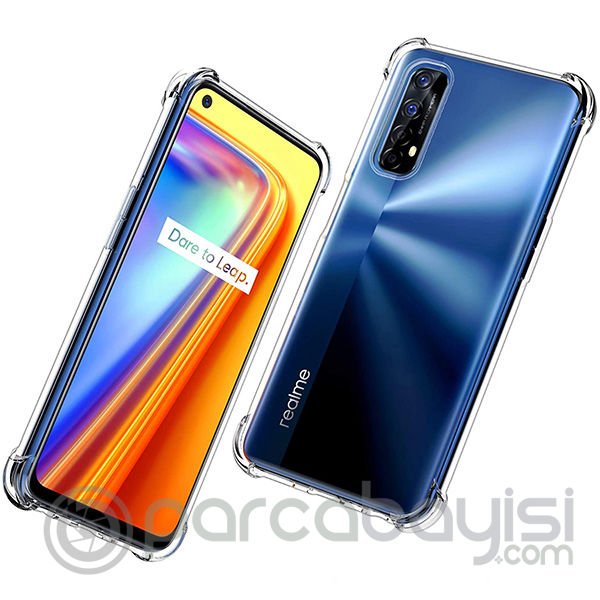 ALLY Oppo Realme 7 Anti-Drop Silikon Kılıf Shockproof Kılıf
