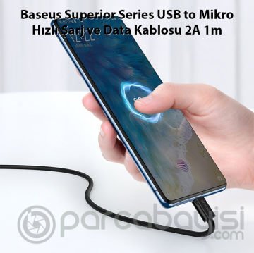 Baseus Superior Series USB to Mikro Hızlı Şarj ve Data Kablosu 2A 1m