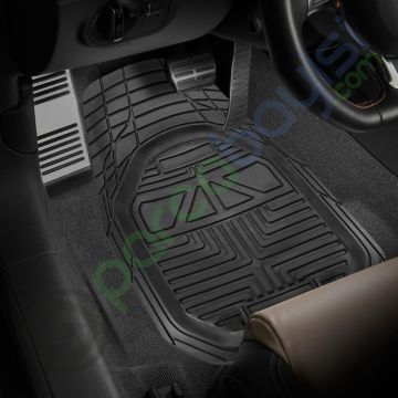 Renault Scenic 2003-2008 Arası Uyumlu Extra Havuzlu Kesilebilir Siyah Paspas