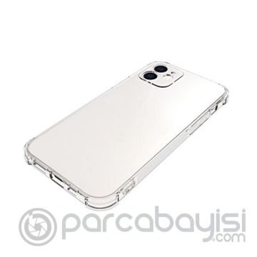 İPhone 12 Mini 5.4 Anti-Drop Silikon Kılıf Kamera Korumalı Şeffaf Silikon Kılıf