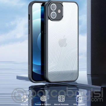 Dux Ducis iPhone 12 Aimo Series Premium Buzlu Sert PC-TPU Kılıf